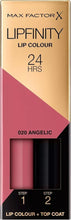 Max Factor Lipfinity 24HR Lip Colour Lipstick 025 Vivid Splendour & 020 Angelic