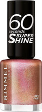 Rimmel 60 Seconds Super Shine Nail Polish Varnish 8ml Fast Dry Choose Your Shade