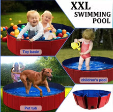 PowBear Dog Paddling Pool Portable Dog Pools Slip Resistant & Durable 160 X 30