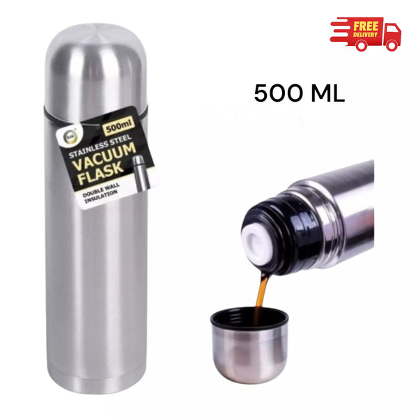 Stainless Steel Vacuum Flask Hot Cold Tea Drink Thermos Camping Travel