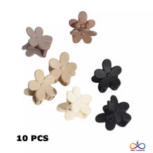 Flower Hair Clips 10PCS - Mini Claw Clips for Girls, Small Hair Accessories UK