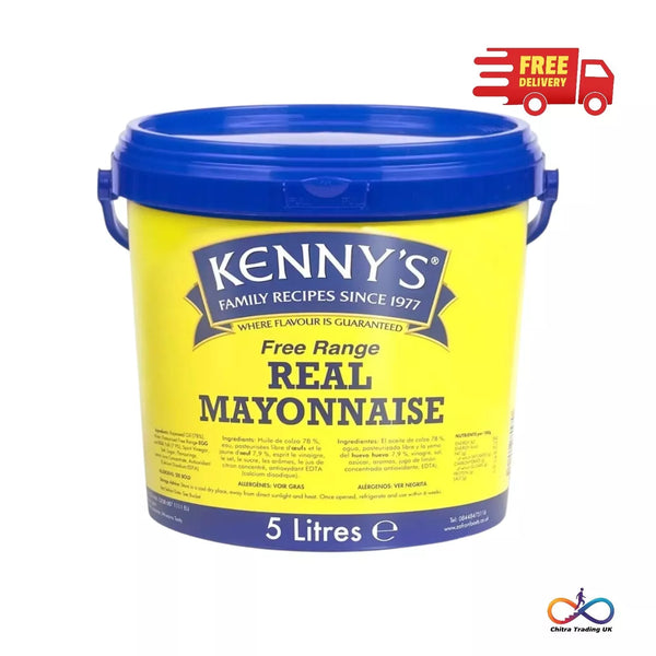 Kenny's Real Mayonnaise 5L Tub | Creamy Dipping Sauce for Sandwich Burger
