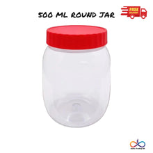 Plastic Storage Jar with Screw Top Lids Herb Spices Food Containers Pot 500ml