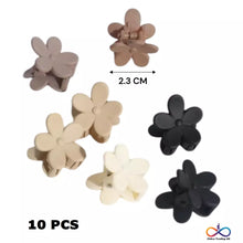 Flower Hair Clips 10PCS - Mini Claw Clips for Girls, Small Hair Accessories UK