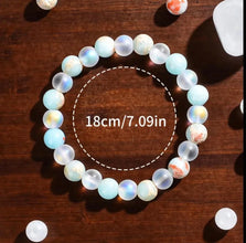 Shoushan Stone Beaded Semi-Minimalist Stretch Bracelet for Luck, Career & Love