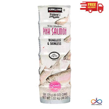Kirkland Signature Wild Alaskan Pink Salmon Boneless & Skinless Cans Pack 6x170g