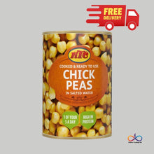 KTC Boiled Chick Peas in Salted Water High Protein & Fibre 400g Can (Pack of 12)