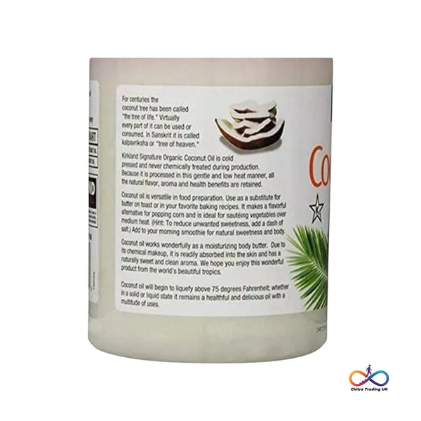 Kirkland Signature Organic Coconut Oil Unrefined Cold Pressed Beauty Aid 2.38kg