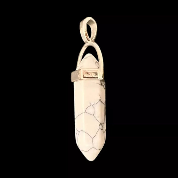 Bullet Crystal Hexagonal Pendant Necklace Women's Natural Quartz DIY Jewellery