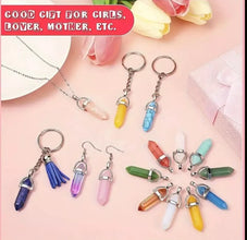 Bullet Crystal Hexagonal Pendant Necklace Women's Natural Quartz DIY Jewellery