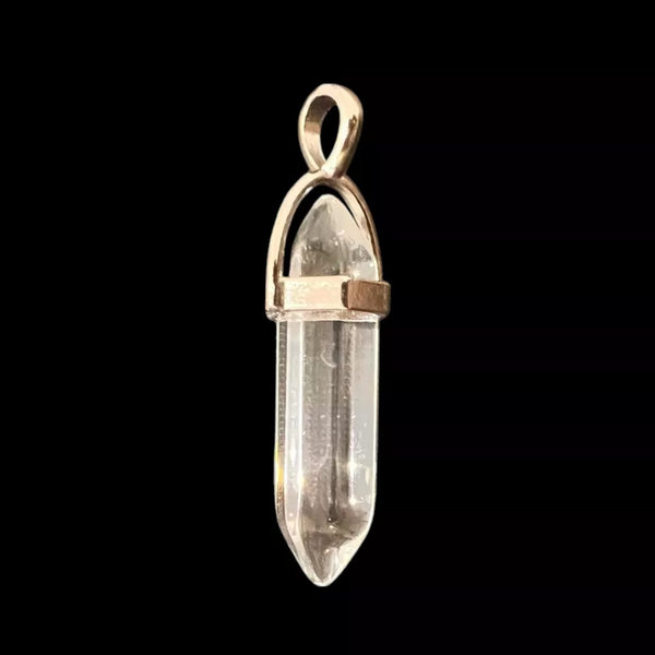 Bullet Crystal Hexagonal Pendant Necklace Women's Natural Quartz DIY Jewellery