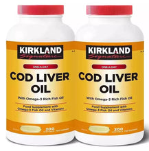 Kirkland Signature Cod Liver Oil+Omega3 Fish 1150mg Vitamin Pack - 200 Capsules