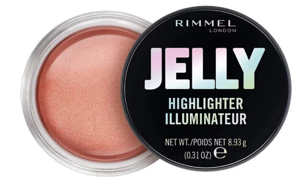 Rimmel London Jelly Highlighter Blusher Women's Shimmer Glow Face Makeup (8.93g)