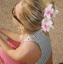 Flower Hair Claw Clips Hawaiian Flower Hair Claw Clips Hair Hold Jaw Clip