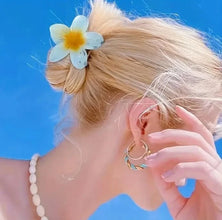 Flower Hair Claw Clips Hawaiian Flower Hair Claw Clips Hair Hold Jaw Clip