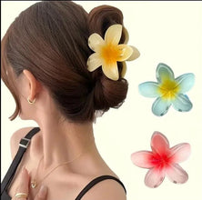 Flower Hair Claw Clips Hawaiian Flower Hair Claw Clips Hair Hold Jaw Clip