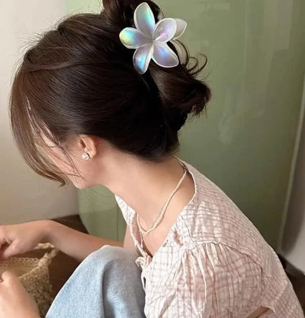 Flower Hair Claw Clips Hawaiian Flower Hair Claw Clips Hair Hold Jaw Clip