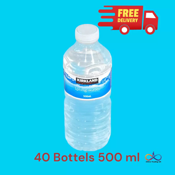 Kirkland Signature Spring Water Still Bottled 100% Natural 500ml (Pack of 40)