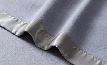 New Luxury Classic Satin Ribbon Border Cosy Fleece Throw