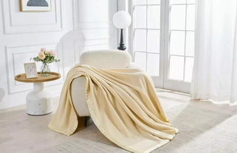 New Luxury Classic Satin Ribbon Border Cosy Fleece Throw