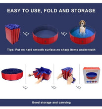 PowBear Dog Paddling Pool Portable Dog Pools Slip Resistant & Durable 160 X 30