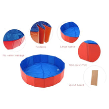PowBear Dog Paddling Pool Portable Dog Pools Slip Resistant & Durable 160 X 30
