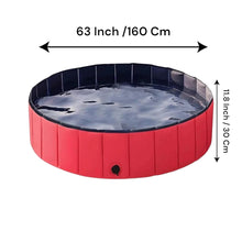 PowBear Dog Paddling Pool Portable Dog Pools Slip Resistant & Durable 160 X 30