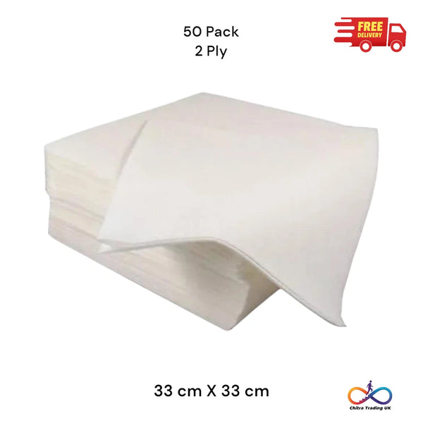 Napkins 33 X 33 cm 2ply white paper Napkins Tissues Disposable Table Serviette